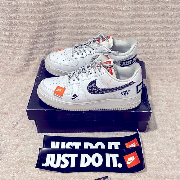 Nike Air Force 1 Low Just Do It Pack White/Black / Size 9 US - Picture 2 of 4